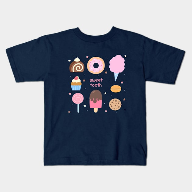 Sweet Tooth Kids T-Shirt by KammyBale